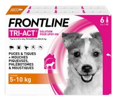 Frontline TRI-ACT Chiens 5-10 kg 6 Pipettes