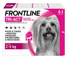 Frontline TRI-ACT Dogs 2-5kg 6 Pipettes