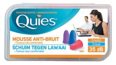 Quies Protection Auditive En Mousse FLUO B/6 [3 Paires] Pour Femmes