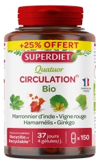 Superdiet Quatuor Circulation 120 Gélules + 30 Gélules Offertes