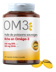 OM3 Huile de Poissons Sauvages 120 Capsules