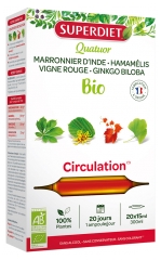 Superdiet Quatuor Circulation Bio 20 Ampoules