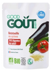 Good Go&ucirc;t Baklažanų, cukinijų ir kvinojų tyrė nuo 6 mėn. su ekologi&scaron;kais ingredientais 190 g