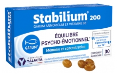 Laborat&oacute;rio Yalacta Stabilium 200 Equil&iacute;brio Psico-Emocional 30 C&aacute;psulas
