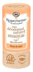 Respectueuse Mon Déodorant Naturel Pêche de Vigne Bio 50 g