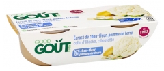 Good Go&ucirc;t Coliflor con Patatas Merluza de Alaska de 8 Months 2 Jars