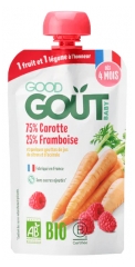 Good Go&ucirc;t Zanahoria Frambuesa Ecol&oacute;gica de 4 Meses 120 g