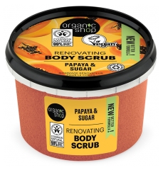 Organic Shop Kūno &scaron;veitiklis Atnaujinantis Kūno &Scaron;veitiklis Papaja 250 ml