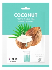 Mască de Țesut Jkosmec 5C Cure Essence Intensivă cu Nucă de Cocos 25 ml