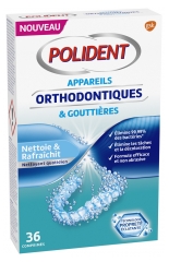 Polident Corega Appareils Orthodontiques &amp; Gouttières 36 Comprimés
