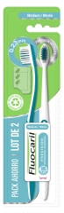 Fluocaril 2 Escovas de Dentes Precis&atilde;o Interdental M&eacute;dia