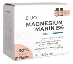 Phytalessence Marin Magnesium B6 Paket med 2 x 60 Kapslar