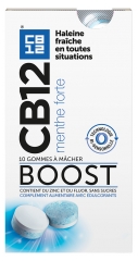 CB12 Boost Strong Mint 10 Gommes à Mâcher
