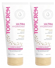 Topicrem Ultra-Hidratant Strălucitor Corp Lot de 2 x 200 ml
