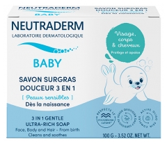 Neutraderm Baby 3in1 &Scaron;velnus riebus muilas 100 g