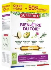 Superdiet Quatuor Chardon Marie Bien-Être du foie Bio 20 Ampoules + 10 Offertes