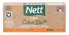 Nett 100% Algod&oacute;n Ecol&oacute;gico 16 Super Almohadillas
