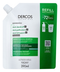 Vichy Dercos Pret-blaugznu Ārstnieciskais &Scaron;ampūns Normāliem/Taukainiem Matiem Eco-Uzlāde 390 ml