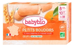 Babybio Petits Boudoirs Huile Essentielle d'Orange Douce dès 8 Mois Bio 24 Boudoirs