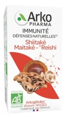 Arkopharma Arkog&eacute;lules &Scaron;itake Maitake-Reishi Bio 40 Kapsulas