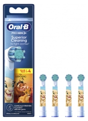 Oral-B Pro Kids 3+ Disney 3 Ans et + 4 Têtes de Rechange