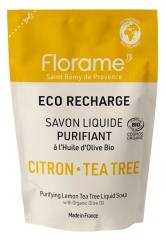 Florame Attīro&scaron;ās &Scaron;ķidrās Ziepes Citrons Tējaskoks Eko-Uzlāde Bio 470 ml