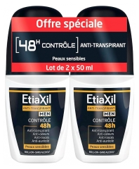 Etiaxil Deodorant Men Anti-Perspirant Control 48H Roll-On 2 x 50ml
