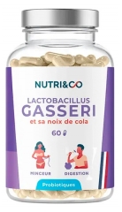 Nutri&amp;Co Lactobacillus Gasseri e sua Noz de Cola 60 C&aacute;psulas