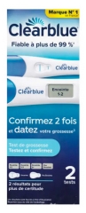 Clearblue Teste de Gravidez Confirme 2 Vezes e Date 2 Testes