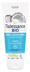 Natessance Extra-Mieto Kookosluomu ja Kasvipohjainen Keratiini Hoitoaine 200 ml