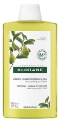 Klorane Kevyys - Normaaleille tai rasvoittuville hiuksille sitruunamelissan shampoo 400 ml