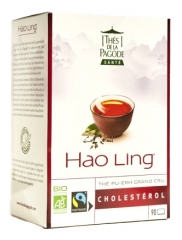 Ch&aacute;s da Pagode Hao Ling Ch&aacute; Pu-Erh Grand Cru Colesterol Bio 90 Sach&ecirc;s