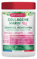 Superdiet Marien Collageen 10 g + Ceramiden, Resveratrol 210 g