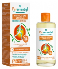 Puressentiel Leder &amp; Muskler Friktionslotion med Arnica och 14 Eteriska Oljor 200 ml