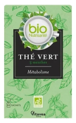 Vitavea Groene Thee Metabolisme 3 Munten Bio 20 Zakjes