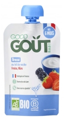 Good Go&ucirc;t Jogurtas su bra&scaron;kėmis ir gervuogėmis nuo 6 mėn. (ekologi&scaron;kas) 90 g