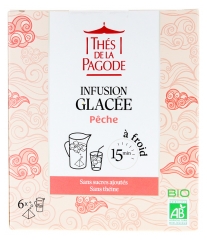 Thés de la Pagode Infusion Glacée Pêche Bio 6 Sachets