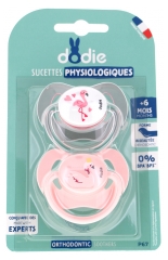 Dodie 2 Physiological Silicon Soothers 6 Months and + N&deg;P67