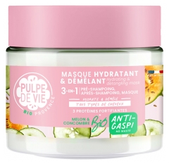 Pulpe de Vie Masque Capillaire Hydratant et Démêlant Melon 3en1 Bio 300 ml