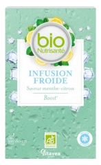 Infus&atilde;o Fria Vitavea Boost Sabor Menta-Lim&atilde;o Bio 20 Saquetas