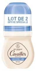 Cavaill&egrave;s Absorb+ 48H Desodorizante Anti-Manchas Roll-On Pack de 2 x 50 ml