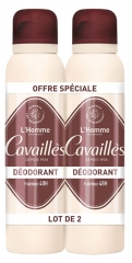 Cavaill&egrave;s Homme Desodorizante Frescura 48H Pack de 2 x 150 ml