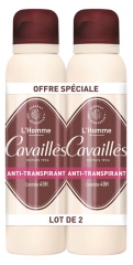 Cavaill&egrave;s Absorb+ 48H Homem Desodorante Spray Pack de 2 x 150 ml