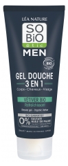 Gel de duș 3&icirc;n1 Răcoritor Bio L&eacute;a Nature SO BIO &eacute;tic Men 200 ml