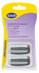 Scholl Exfolierande & Sl&auml;tande 2-i-1 2 Ers&auml;ttningsrullar