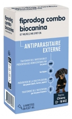 Biocanina Fiprodog 67 mg Combo Petits Chiens 2 à 10 kg 3 Pipettes
