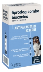 Biocanina Fiprodog 268 mg Combo Grands Chiens 20 à 40 kg 3 Pipettes