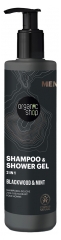 Organic Shop Men Oak Bark and Mint 2in1 Invigorating Shower Shampoo 280 ml