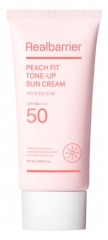 Cremă de protecție solară Real Barrier Peach Fit Tone-Up SPF50 50 ml