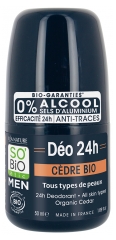 Léa Nature SO BIO étic Men Déo 24H Cèdre Roll-On Bio 50 ml